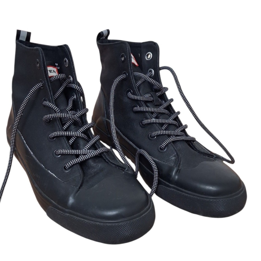 Hunter Unisex Grungecore Dipped Canvas High Top Mens size 8 /W10 Sneakers Indie